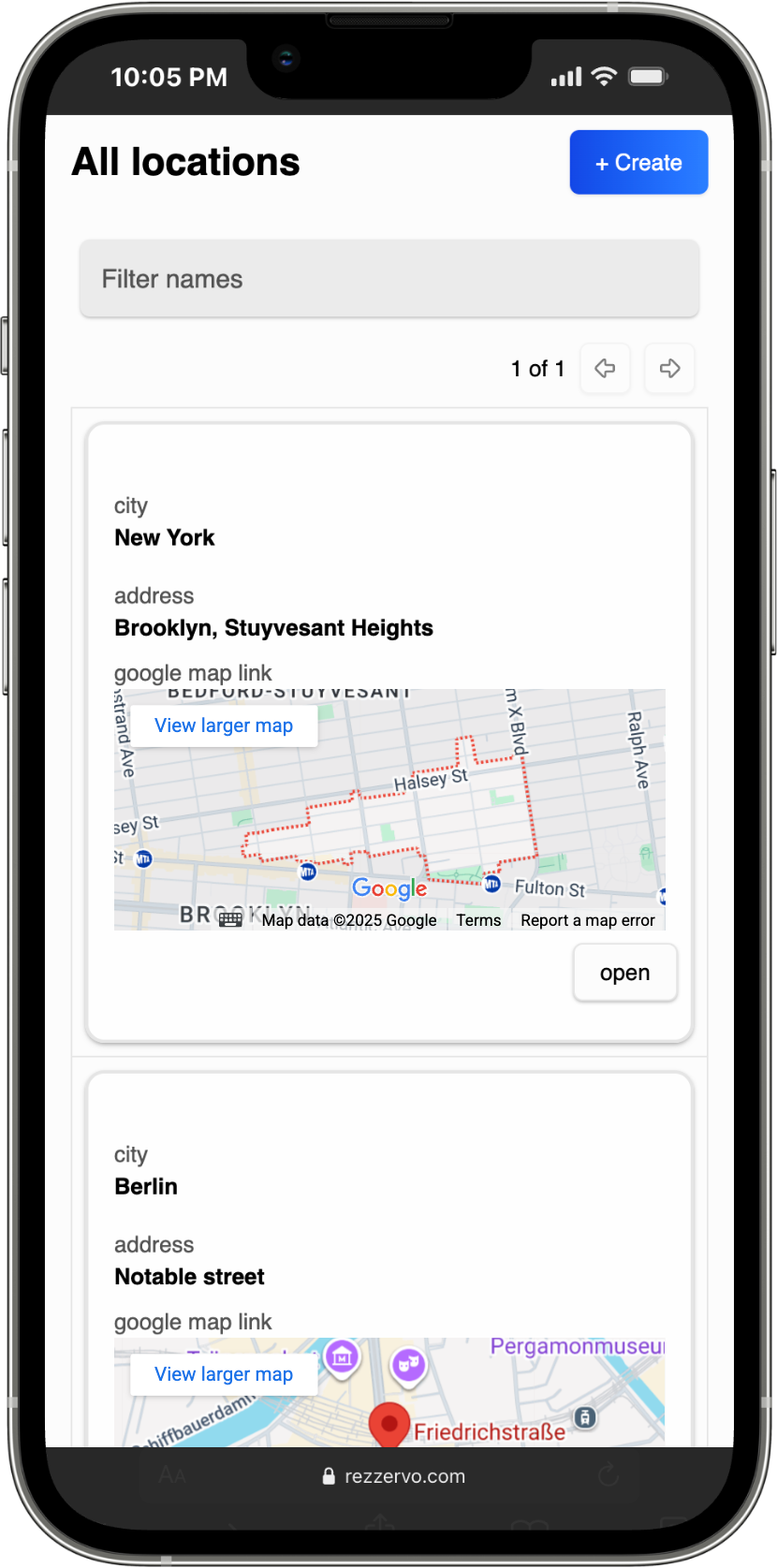Manage all your locations in one place